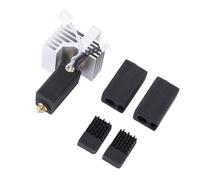 Topiky Kit Hotend en Céramique, Dissipateur Thermique à extrémité Chaude adapté à l'imprimante 3D, Tête d' de 0,4 Mm avec Buse en Laiton et Acier trempé, Brosse de Buse avec Couvercle en Silicone