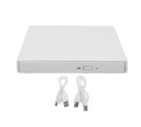 Topiky Lecteur de Lecteur Optique Externe USB 4K, Graveur Blu-Ray Externe (White)