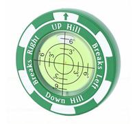 Topiky Lecteur de Vert de Golf, Marqueur Précis de Balle de Golf à Niveau à Bulle pour la Lecture de la Ligne de Putt de Pente, Aide à la Pratique en Alliage de Zinc pour Mettre Le Vert (Green)