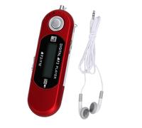 Topiky Lecteur MP3 Numérique USB 2.0, Musique Audio, pour Loisirs (Rouge)