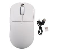 Topiky Maison sans Fil AI pour Ordinateur Portable PC, Enregistreur Vocal et Audio AI, Transcription, Traduction et résumé de L'IA, Souris Vocale Alimentée en AI avec Bluetooth (White)