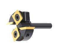 Topiky Mèche de Routeur de Surface Spoilboard, Revêtement Ti, Conception à 4 Cannelures, Diamètre de Coupe de 1 à 3/8 Pouces pour les Machines CNC et les Projets de Menuiserie
