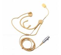 Topiky Microphone à Condensateur Omnidirectionnel à Double Tour d'oreille avec Câble XLR à 3 Broches, Pare-Brise, Microphone à Double Oreillette, Micro à Condensateur Suspendu sur