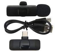 Topiky Microphone Cravate sans Fil, Micro à Revers Intelligent à Réduction de Bruit, Microphone à Pince Anti-interférence Puissant pour l'enregistrement d'interviews de Vlogging, Mini Micro (1)