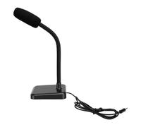 Topiky Microphone Filaire de 3,5 Mm, Col de Cygne Réglable à 360 Degrés | Micro de Bureau D'enregistrement Antibruit, Microphone D'ordinateur USB, Micro à Condensateur de Bureau Plug & Play pour PC
