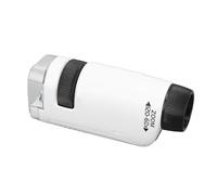 Topiky Microscope Portable 60x a 120x, Lentille Optique HD Manuelle, pour | Pocket Microscope with LED Light for Daily Observation, ABS Body, Science Kit for Kids & Adults