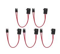 Topiky Mini Connecteur de Porte-fusible de Voiture, Extension de Fil Robuste pour Véhicule ATM 20A 16AWG avec 5 Fusibles, Accessoires de Test de Circuit Automobile (ACT M 19.1mm)