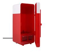 Topiky Mini Réfrigérateur, Mini Réfrigérateur Congélateur 10W PC-USB Mini Réfrigérateur Réfrigérateur/Réchauffeur pour Coin, Maison, Bureau, Chambre à coucher, Garage(rouge)