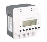 Topiky Minuterie Numérique 60 A, Minuterie Hebdomadaire Programmable de 7 Jours sur Rail DIN pour Irrigation Minutée de Ferme Contrôlée Automatiquement, Numérique avec Faible Consommation d'énergie