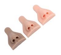 Topiky Modèle de Nez en Silicone 3D pour Pratique de Suture, Souple et | Modèle de nez en silicone souple, ensemble de 3 tons de peau pour l\'enseignement médical, affichage de l\'art du tatouage,