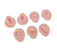 Topiky Modèle de Parties du Corps en Silicone, 7 Pièces, Kit d'entraînement de la Langue, de la Bouche, du Nez, des Yeux, du Nombril, de l'oreille, Partie du Corps d'entraînement Souple pour