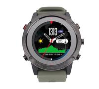 Topiky Montre Connectée Ronde avec écran de 1,3 Pouce | Montre numérique ronde, protégée contre l\'eau jusqu\'à 50 mètres, capteur de profondeur, baromètre, boîtier en alliage de