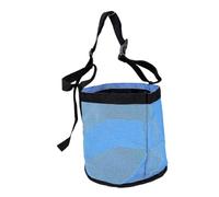 Topiky Muselière de Sac D'alimentation pour Cheval avec Sangle Réglable | Conception en polyester respirant, mangeoire à grains anti-déversement, ajustement du poney à la taille réelle,