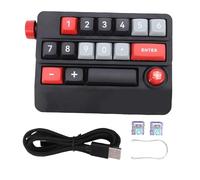 Topiky Pavé Numérique Mécanique, 19 Touches, Macro Programmable, échangeable à Chaud, avec Contrôle par Joystick, pour PC, Ordinateur Portable, Jeu, Dessin, Montage Vidéo (Black)