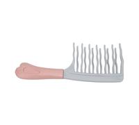 Topiky Peigne à Dents Larges pour Boucles, Peigne Démêlant avec Dents Ondulées à Double Rangée, Poignée Ergonomique pour Femmes et Hommes, Démêlant pour Cheveux épais et Bouclés Gris