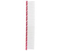 Topiky Peigne pour Chien à Nœud à Double Dent pour le Toilettage, Peigne Anti-puces pour Chat, Outil de Toilettage pour Animaux de Compagnie en Métal de Haute qualité 7,3x1,2 Pouces (rouge)