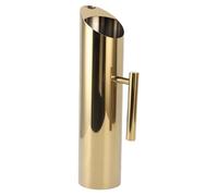 Topiky Pichet à Eau en Acier Inoxydable avec Protection contre la Glace 2 L, Pichet à Boisson en Métal avec Poignée pour thé glacé, Jus de café, Distributeur de Boissons Chaudes et Froides (GOLD)