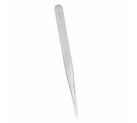 Topiky Pince à Greffer pour Extensions de Cils, en Acier Inoxydable, Pince à Cueillir pour Faux-cils, Droite et Incurvée, pour Usage Professionnel en Salon (à épiler droite argentée LD-03)
