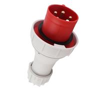 Topiky Prise Industrielle Connecteur Aviation CEE IP67 5Broches 63A Rouge | Prise étanche IP67, prise robuste 220-415V, connecteur d\'aviation extérieure avec joint anti-poussière