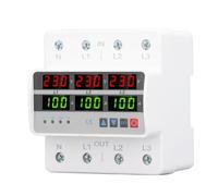Topiky Protecteur de Phase triphasé, Disjoncteur de Protection de Tension, | Over Under Voltage Current Protector, with Adjustable Delay, for AC220V 380V Industrial Equipment