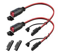 Topiky Rallonge SAE pour Chargeurs de Batterie NOCO, Adaptateur d'inversion de polarité SAE pour Motos, Voitures, VTT, UTV, Câble de Charge à Déconnexion Rapide 14 AWG (Paquet de 2)