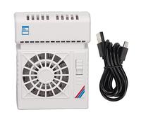 Topiky Refroidisseur de Téléphone Portable, Ventilateur de Téléphone à Semi-conducteur avec Lampe Respiratoire RVB, Radiateur de à Fréquence Variable pour Jouer à des Jeux, Regarder des Vidéos (WHITE)