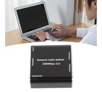 Topiky Répartiteur Ethernet 1 à 2 Haute Vitesse 1000 Mbps, Répartiteur Ethernet Gigabit, Répartiteur Réseau avec Câble d'alimentation USB Adaptateur Répartiteur Internet RJ45 pour Cat8