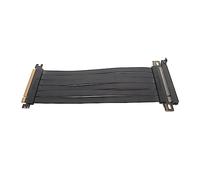 Topiky Riser Cable PCI E 3.0 X16, 180Degree PCIE Riser Cable Flexible Cable Extension Cable High Shielding Card Extender Riser Cable Compatible avec PCIE 2.0 PCIE 1.0 (Noir)