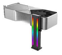 Topiky Support de Renfort GPU pour Carte Graphique ARGB, Support GPU Réglable pour Carte Graphique de Bureau, Support de Support Anti-affaissement de Carte Graphique en Alliage (Noir)