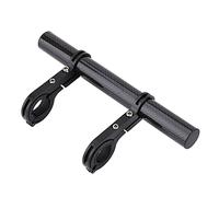 Topiky Support d'extension de Guidon, Support d'extension de Guidon de vélo en Fibre de Carbone pour éclairage de vélo/Compteur de Vitesse/Support d'ordinateur de vélo ou Clip de téléphone(Noir)