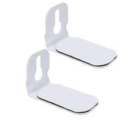 Topiky Support Mural Universel pour Barre de Haut-Parleur, Support Mural en Alliage de Zinc pour, Supports de Barre de Son de Conception Antidérapante pour Cinéma Maison (White)