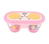Topiky Tambour d'applaudissements Léger et Musical pour Les Tout-Petits de 2 à 4 Ans | Tambour à Main pour bébé avec Piano électronique Carrousel | Jouet éducatif Multifonctionnel avec Lumières et