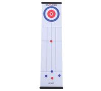 Topiky Tapis de Jeu de Curling de Table de 10 Pieds de Large, Ensemble de Jeu de Planche de Curling Enroulable pour Enfants, Familles, Intérieur et Extérieur, Compétition à 2 Joueurs, activité de Fête