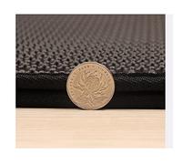 Topiky Tapis de Litière pour Chat Imperméable et écologique, Piège à Double Couche, Facile à Nettoyer pour Les Propriétaires d'animaux, Matériau EVA (Black)