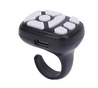 Topiky Télécommande Bluetooth sans Fil, Contrôle Longue Portée de 32,8 Pieds, Connexion D'application Portable, Déclencheur D'appareil Photo et Tourne-Page, Appairage Facile pour (Black)