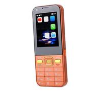 Topiky Téléphone débloqué 4G LTE Double SIM, écran Tactile de 2.8 Pouces, WiFi, Bluetooth 5.0, pour Personnes âgées (Orange)