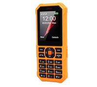 Topiky Téléphone Portable à Gros Boutons pour Personnes âgées, Téléphone Portable 2G de Base avec Fonction SOS, écran 2,4 Pouces, Lampe de Poche 5800 MAh, 0,13 MP, Prend en Charge (Orange)