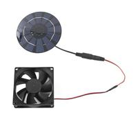 Topiky Ventilateur d'extraction à énergie Solaire 10 W, Kit de Ventilateur à Panneau Solaire Monocristallin, avec Moteur sans Balais pour Animalerie, Poulailler, Camping-car, Serre