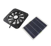 Topiky Ventilateur d'extraction Solaire, Ventilateur de Ventilation Solaire de 13 Pouces avec Panneau de 10 W, pour Salle de Bain, Entrepôt, à énergie pour Serre de Hangar
