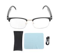 Topiky Verres de Traduction Intelligente AI, Lunettes Audio avec Traducteur en Temps Réel, Verres de Traducteur avec Application, Objectif de Blocage de Lumière Bleue, Lunettes de Soleil (Gold)