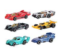 TOPINCN 1:64 Ensemble de Modèles de Voitures D'ingénierie avec Une Excellente Puissance de Frottement pour Les Enfants Simulation du Pack de Véhicules en Alliage de 6 sur 6 (Série de Course F)