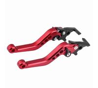 TOPINCN 1 Paire CNC Aluminium Moto Scooter Modification Double Levier de Frein à Disque Rouge (Rouge)