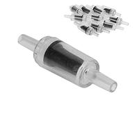 TOPINCN 10 Pcs Vannes Uniques, en Matériau Durable, Facile à Installer, Protection Efficace pour Les Pompes à Air D'aquarium, Adaptées aux Porte-Poissons (Noir Transparent)