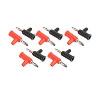 TOPINCN 10 Pièces Connecteur sans Soudure Empilable de Fiche Banane Professionnelle de 4 Mm pour Accessoires de sécurité, Résistant à l'usure, Installation Facile, Matériau ABS en Laiton, adapté aux