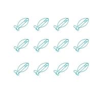 TOPINCN 100pcs Paper Clips en Forme de Poisson, Porteurs de Photos Mignons, Attaches de Document de Conception de Poisson, Pinces de Feuille de Fer en Fer Portable pour les Albums de