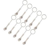 TOPINCN 10pcs Clé des Clés Pendentif Pendentif Bronze Ornements D'ornements de la Bague pour les Cadeaux D'anniversaire Créatifs à la Maison