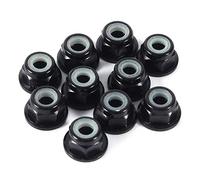 TOPINCN 10pcs M3 Aluminium obstiné Utilisez des Noix de Verrouillage, des Vibrations - un écrou Hexagone à Feuilles