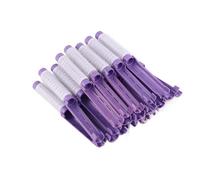 TOPINCN 20 Pièces Tiges de Permanente de Cheveux Tige de Permanente Moelleuse Rouleau de Cheveux Fer à Friser Ensemble D'outils de Coiffure, Gris, Accessoires (PURPLE)