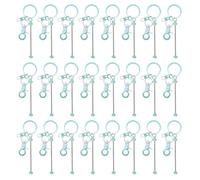 TOPINCN 24pcs Barres de Porte-clés en métal. (Green de type 7)