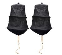 TOPINCN 2pcs Outils D'apiculture, Boîte D'enceinte en Grappes D'abeilles, Piège à Essaim, Cage de Receveur d'abeille, Outil D'apiculteur en Plein Air avec Structure en Fil d'acier pour